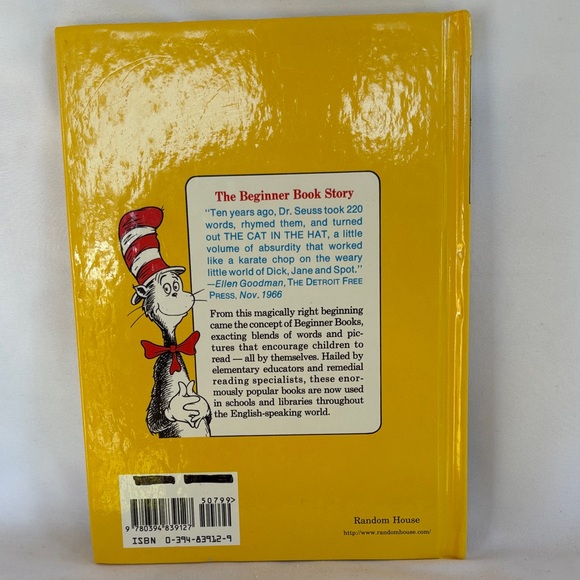 VINTAGE 1978! BRAND NEW DR. SEUSS I CAN READ WITH MY EYES SHUT! HARDCOVER BOOK. - Picture 3 of 8